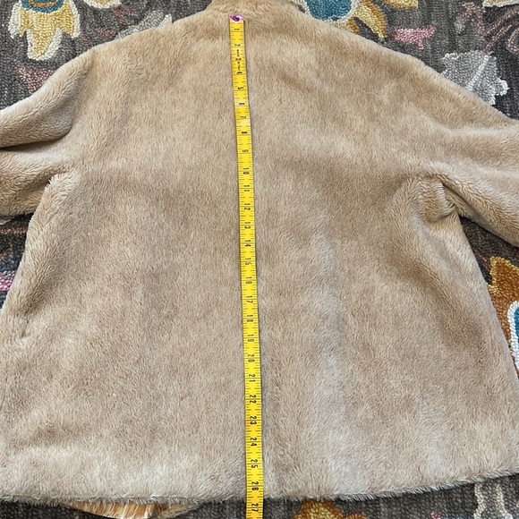 Retro Sherpa Teddy Shawl Collar Coat - Picture 7 of 9